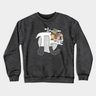 Fighting Pirish Pi Day Symbol Crewneck Sweatshirt